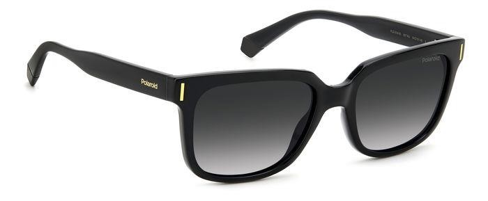 Sunglasses Polaroid PLD 6191/S 205688 (807 WJ) color black shape rectangle lenses grey shaded polarized