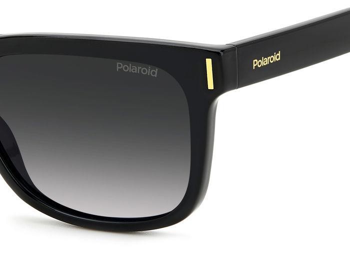 Sunglasses Polaroid PLD 6191/S 205688 (807 WJ) color black shape rectangle lenses grey shaded polarized