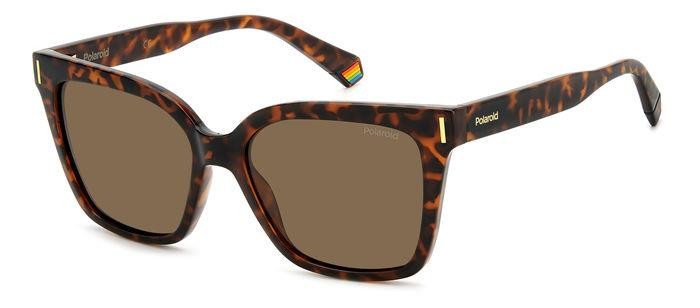 Sunglasses Polaroid PLD 6192/S 205689 (086 SP) color havana shape cat eye lenses bronze polarized