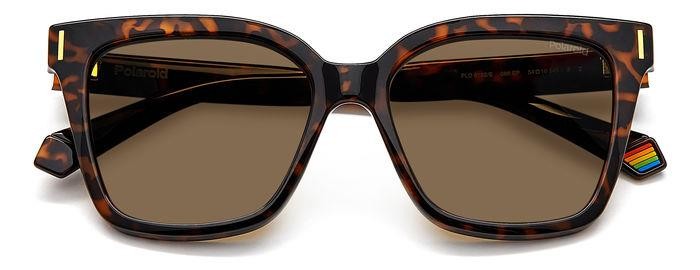 Sunglasses Polaroid PLD 6192/S 205689 (086 SP) color havana shape cat eye lenses bronze polarized