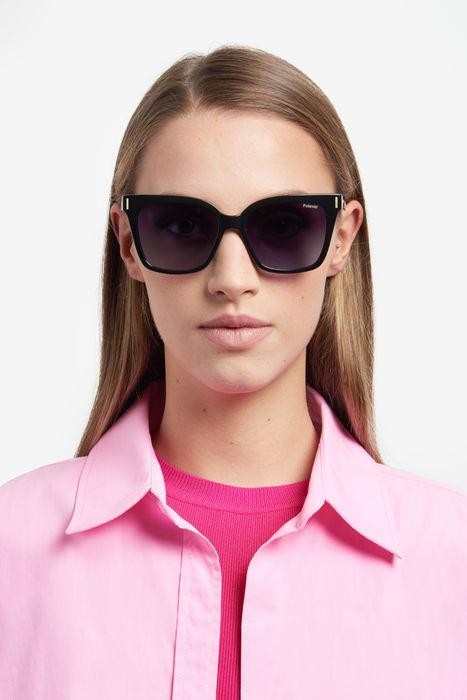 Sunglasses Polaroid PLD 6192/S 205689 (807 WJ) color black shape cat eye lenses grey shaded polarized