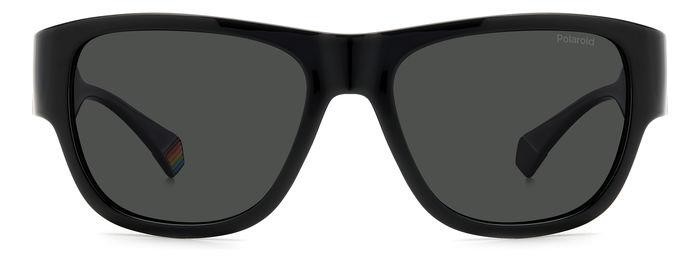 Sunglasses Polaroid PLD 6197/S 205691 (807 M9) color black shape rectangle lenses grey polarized