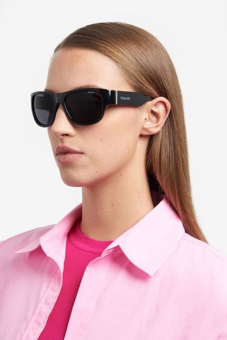 Sunglasses Polaroid PLD 6197/S 205691 (807 M9) color black shape rectangle lenses grey polarized