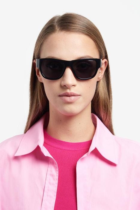 Sunglasses Polaroid PLD 6197/S 205691 (807 M9) color black shape rectangle lenses grey polarized