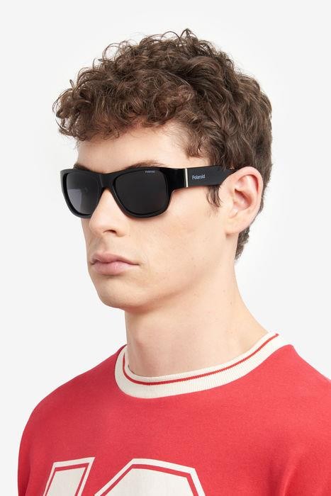 Sunglasses Polaroid PLD 6197/S 205691 (807 M9) color black shape rectangle lenses grey polarized