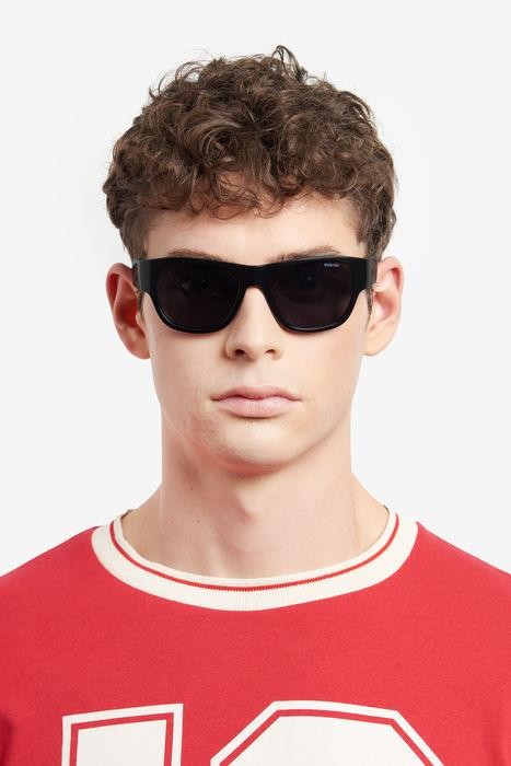 Sunglasses Polaroid PLD 6197/S 205691 (807 M9) color black shape rectangle lenses grey polarized