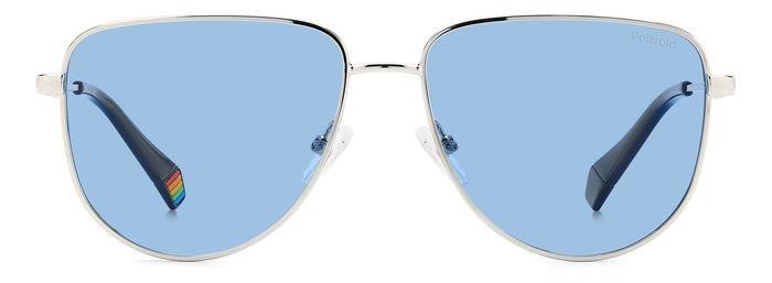 Sonnenbrillen Polaroid PLD 6196/S/X 205698 (010 C3) farbe palladium form rund gläser blue polarized