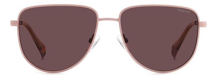 Sonnenbrillen Polaroid PLD 6196/S/X 205698 (8KJ KL) farbe matte pink form rund gläser violet polarized