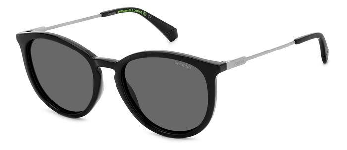 Occhiali da sole Polaroid PLD 4143/S/X 205701 (807 M9) colore black forma rotondo lenti grey polarized