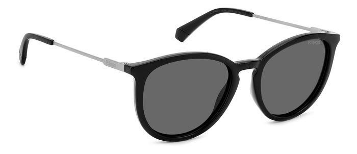 Occhiali da sole Polaroid PLD 4143/S/X 205701 (807 M9) colore black forma rotondo lenti grey polarized