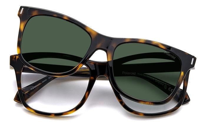 Eyeglasses Polaroid PLD 6202/CS 205704 (086 UC) color havana shape square lenses green polarized