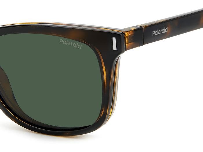 Eyeglasses Polaroid PLD 6202/CS 205704 (086 UC) color havana shape square lenses green polarized