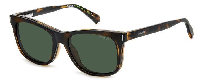 Eyeglasses Polaroid PLD 6202/CS 205704 (086 UC) color havana shape square lenses green polarized