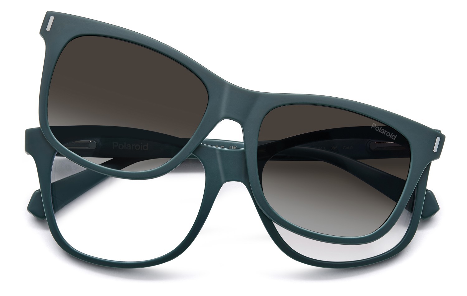 Eyeglasses Polaroid Pld 6202/CS 205704 PYW LA color matte teal shape rectangle lenses brown shaded polarized