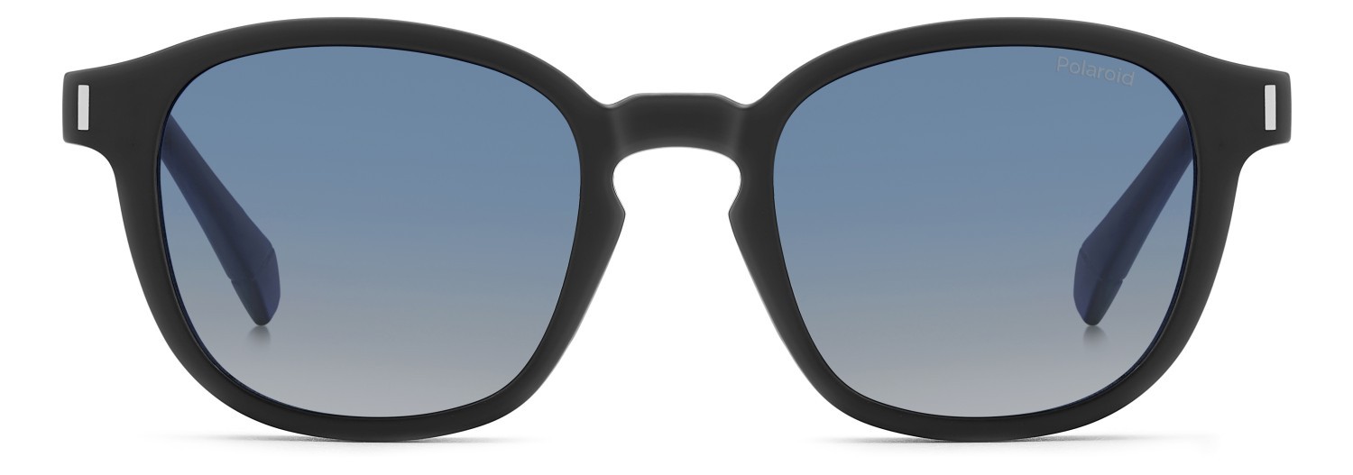 Eyeglasses Polaroid Pld 6203/CS 205705 003 Z7 color matte black shape rectangle lenses blue shaded polarized