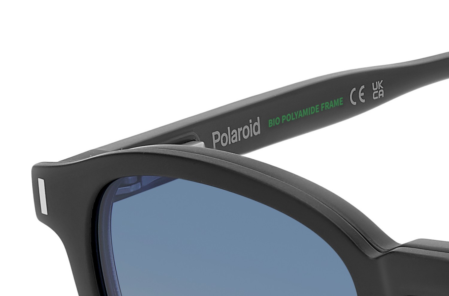 Eyeglasses Polaroid Pld 6203/CS 205705 003 Z7 color matte black shape rectangle lenses blue shaded polarized