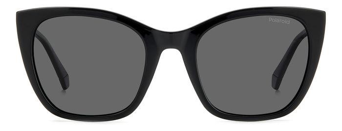 Sunglasses Polaroid PLD 4144/S/X 205706 (807 M9) color black shape cat eye lenses grey polarized