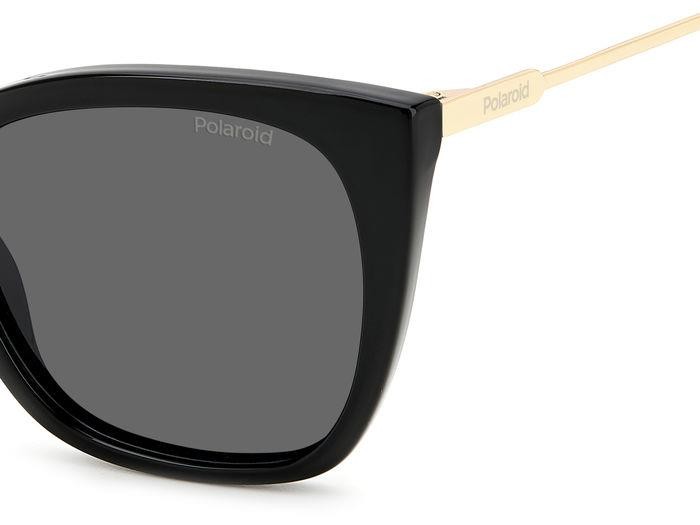 Sunglasses Polaroid PLD 4144/S/X 205706 (807 M9) color black shape cat eye lenses grey polarized