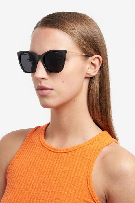 Sunglasses Polaroid PLD 4144/S/X 205706 (807 M9) color black shape cat eye lenses grey polarized