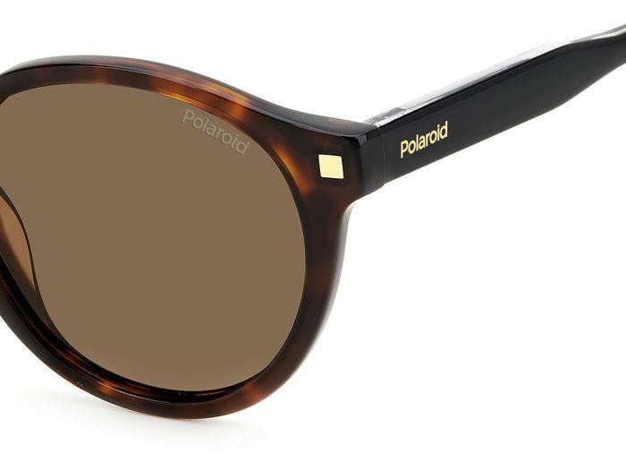 Occhiali da sole Polaroid PLD 4150/S/X 205711 (086 SP) colore havana forma rotondo lenti bronze polarized