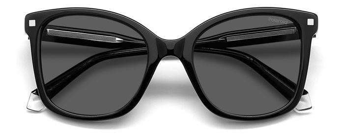 Sunglasses Polaroid PLD 4151/S/X 205712 (807 M9) color black shape square lenses grey polarized