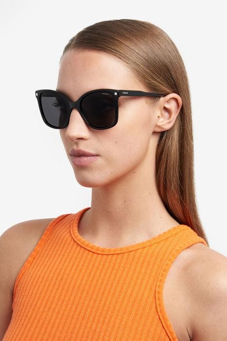 Sunglasses Polaroid PLD 4151/S/X 205712 (807 M9) color black shape square lenses grey polarized