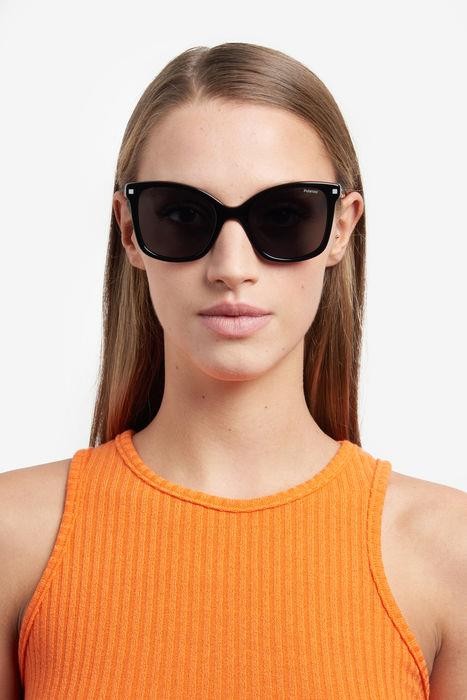 Sunglasses Polaroid PLD 4151/S/X 205712 (807 M9) color black shape square lenses grey polarized