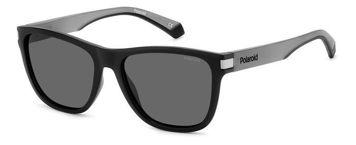 Occhiali da sole Polaroid PLD 2138/S 205715 (O6W M9) colore matte black grey forma quadrato lenti grey polarized