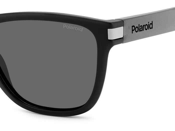 Occhiali da sole Polaroid PLD 2138/S 205715 (O6W M9) colore matte black grey forma quadrato lenti grey polarized