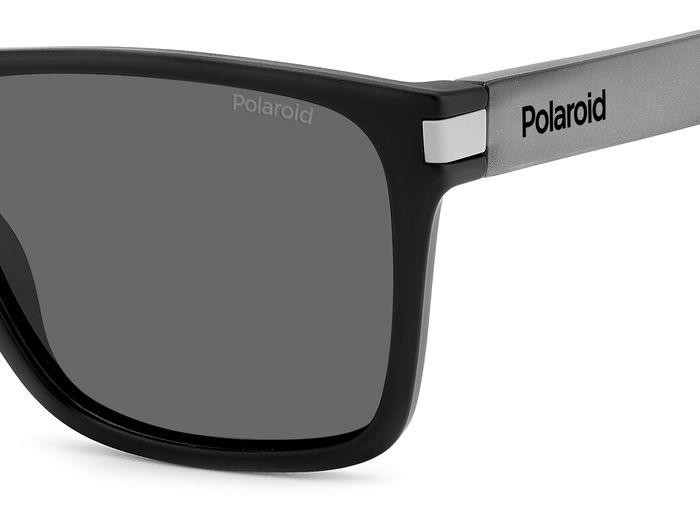 Sunglasses Polaroid PLD 2139/S 205716 (O6W M9) color matte black grey shape square lenses grey polarized