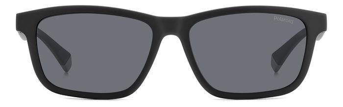 Eyeglasses Polaroid Pld 2147/CS 205721 (O6W M9) color matte black grey shape rectangle lenses grey polarized