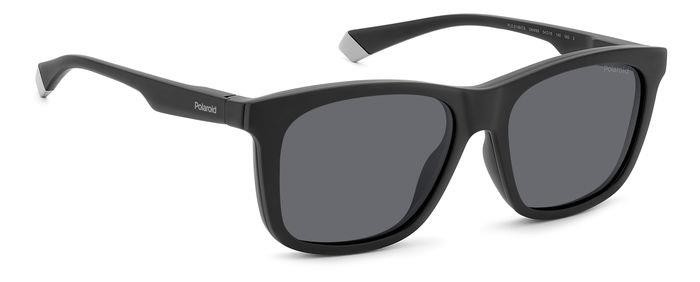 Eyeglasses Polaroid Pld 2148/CS 205722 (O6W M9) color matte black grey shape square lenses grey polarized