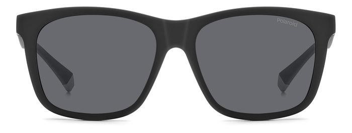 Eyeglasses Polaroid Pld 2148/CS 205722 (O6W M9) color matte black grey shape square lenses grey polarized