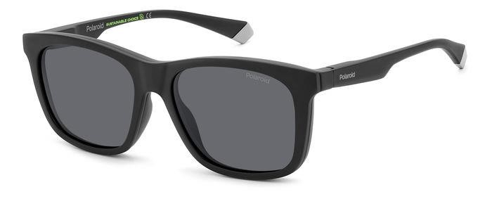 Eyeglasses Polaroid Pld 2148/CS 205722 (O6W M9) color matte black grey shape square lenses grey polarized