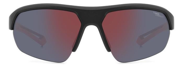 Sonnenbrillen Polaroid Pld 7048/S 205726 (8LZ BG) farbe black orange form rechteckig gläser red multilayer polarized hight