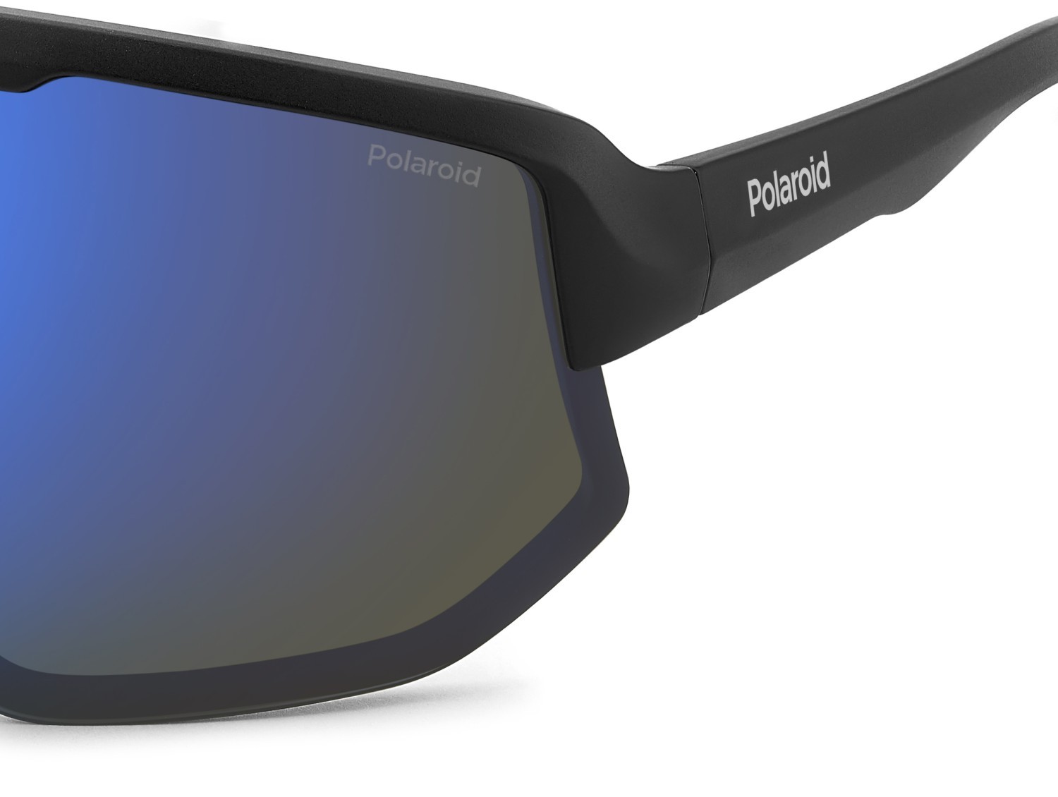 Occhiali da sole Polaroid Pld 7047/S 205727 0VK 5X colore matte black blue forma mask lenti blue mirror polarized