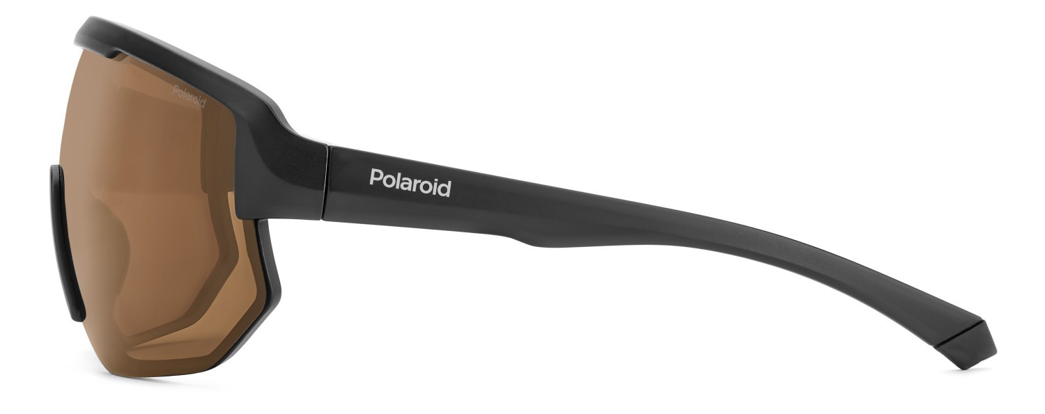 Sunglasses Polaroid Pld 7047/S 205727 RC2 HE color matte black orange shape mask lenses copper polarized