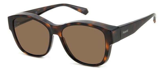 Sunglasses Polaroid Ancillares PLD 9019/S 205732 (086 SP) color havana shape round lenses bronze polarized