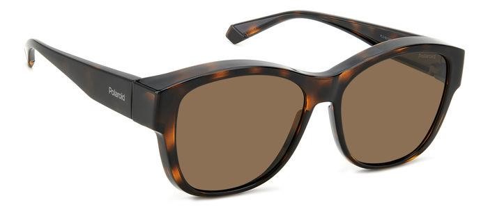 Sunglasses Polaroid Ancillares PLD 9019/S 205732 (086 SP) color havana shape round lenses bronze polarized