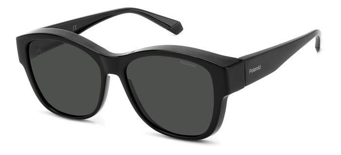 Sunglasses Polaroid Ancillares PLD 9019/S 205732 (08A M9) color black grey shape round lenses grey polarized