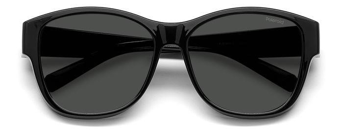 Sunglasses Polaroid Ancillares PLD 9019/S 205732 (08A M9) color black grey shape round lenses grey polarized