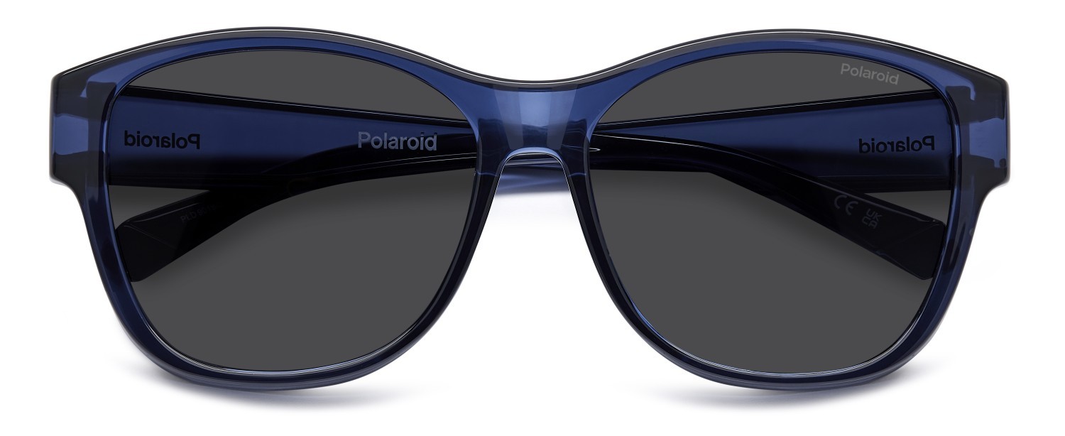 Sunglasses Polaroid Pld 9019/S 205732 PJP M9 color blue shape rectangle lenses grey polarized