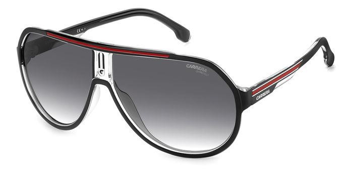Sonnenbrillen Carrera CARRERA 1057/S 205783 (OIT 9O) farbe black red form aviator gläser dark grey shaded