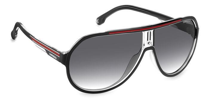 Sonnenbrillen Carrera CARRERA 1057/S 205783 (OIT 9O) farbe black red form aviator gläser dark grey shaded