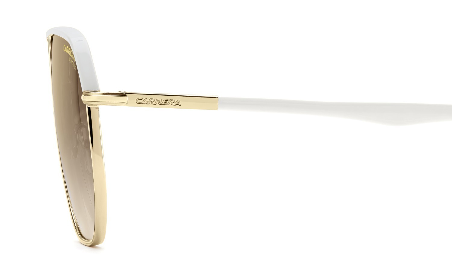 Occhiali da sole Carrera 304/S 205788 VVP YK colore gold ivory forma quadrato lenti gold mirror on burgundy shaded