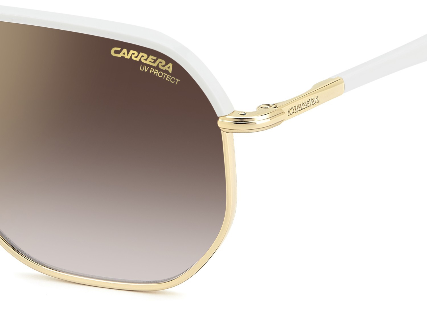 Occhiali da sole Carrera 304/S 205788 VVP YK colore gold ivory forma quadrato lenti gold mirror on burgundy shaded