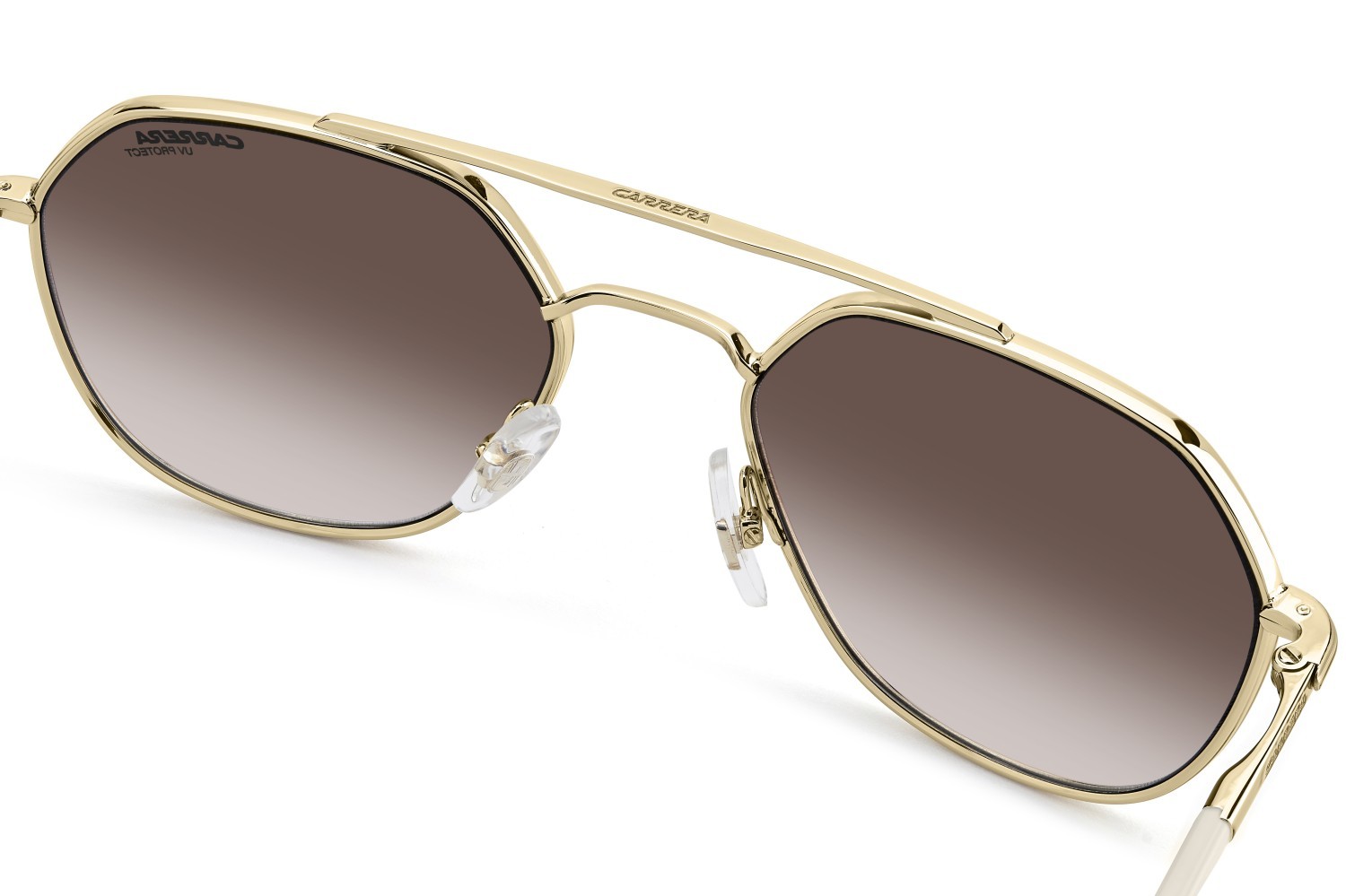 Sonnenbrillen Carrera 303/S 205789 VVP YK farbe gold ivory form rechteckig gläser gold mirror on burgundy shaded
