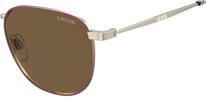 Sonnenbrillen Levi's LV 1029/S 205797 (6K3 70) farbe burgundy gold form rund gläser brown