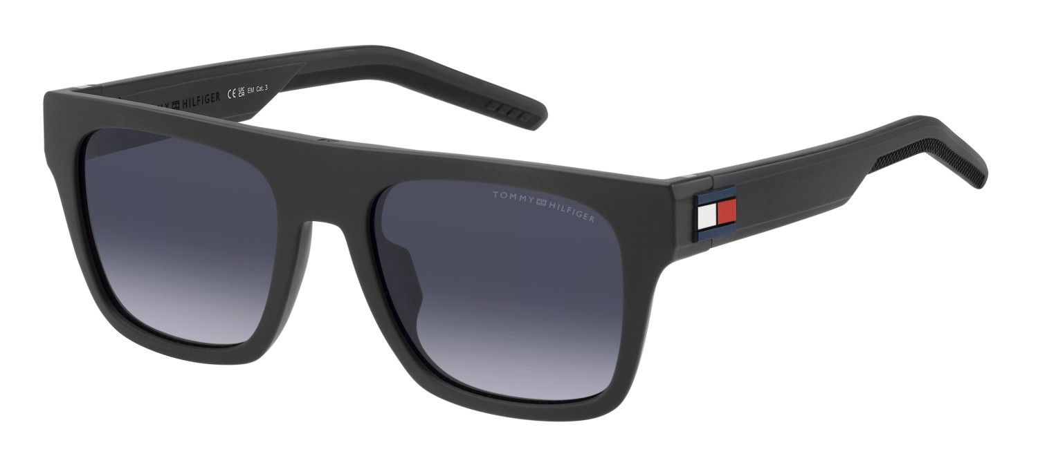 Sonnenbrillen Tommy Hilfiger Th 1976/S 205812 (FRE 9O) farbe matte grey form rechteckig gläser dark grey shaded
