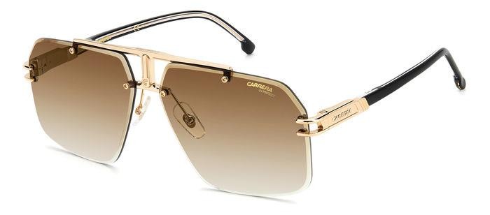 Sunglasses Carrera CARRERA 1054/S 205825 (2M2 86) color black gold shape rectangle lenses black brown green antireflex